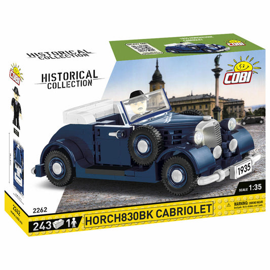 Cobi Klemmbausteinset Horch 830BK Cabriolet, World War 2, Fahrzeug, Spielzeug, 243 Teile, 2262