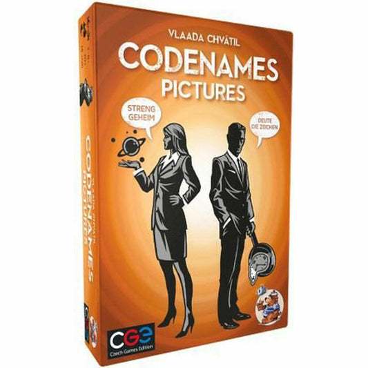 Asmodee Codenames Pictures, Kartenspiel, Gesellschaftsspiel, ab 10 Jahre, CZ040