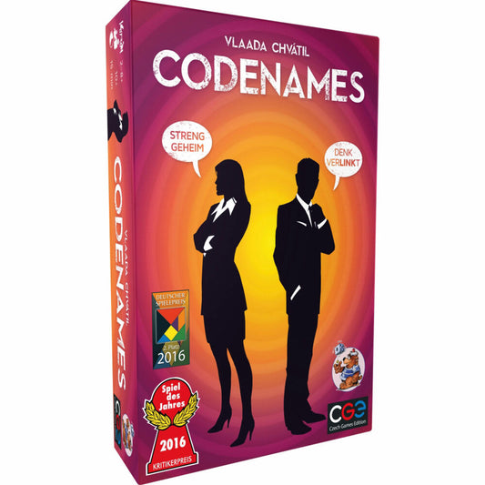 Asmodee Codenames, Spiel des Jahres 2016, Kartenspiel, Gesellschaftsspiel, ab 10 Jahre, HDB0001