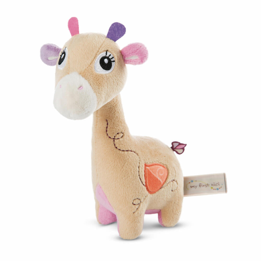 NICI My First NICI Schmusetier 3D Giraffe Sasuma Stehend, Kuscheltier, Plüschtier, Stofftier, Plüsch / Polyester, 22 cm, 48030