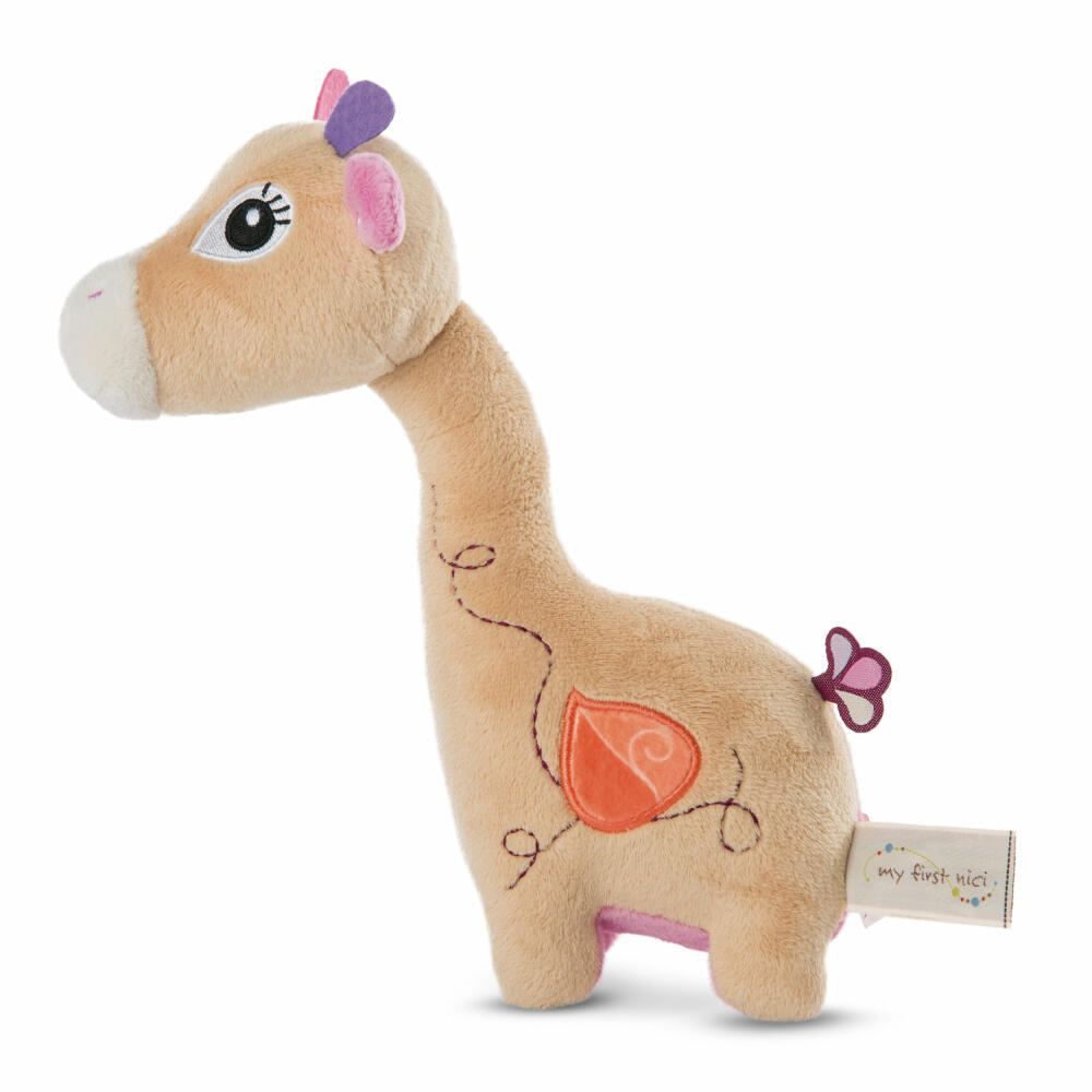 NICI My First NICI Schmusetier 3D Giraffe Sasuma Stehend, Kuscheltier, Plüschtier, Stofftier, Plüsch / Polyester, 22 cm, 48030