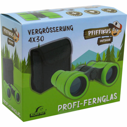 Pfiffikus Profi-Fernglas, mit Gürteltasche, Fernglas, Kinder, Vergrößerung 4 x 30, ab 3 Jahre, 42392