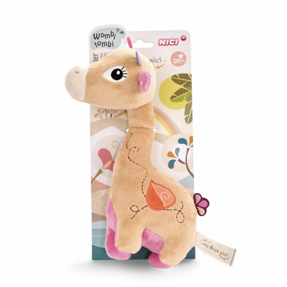 NICI My First NICI Schmusetier 3D Giraffe Sasuma Stehend, Kuscheltier, Plüschtier, Stofftier, Plüsch / Polyester, 22 cm, 48030