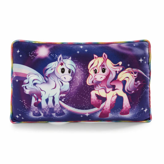 NICI Green Pony Stars Kissen, Rechteckig, Kopfkissen, Kuschelkissen, 43 x 25 cm, 47854