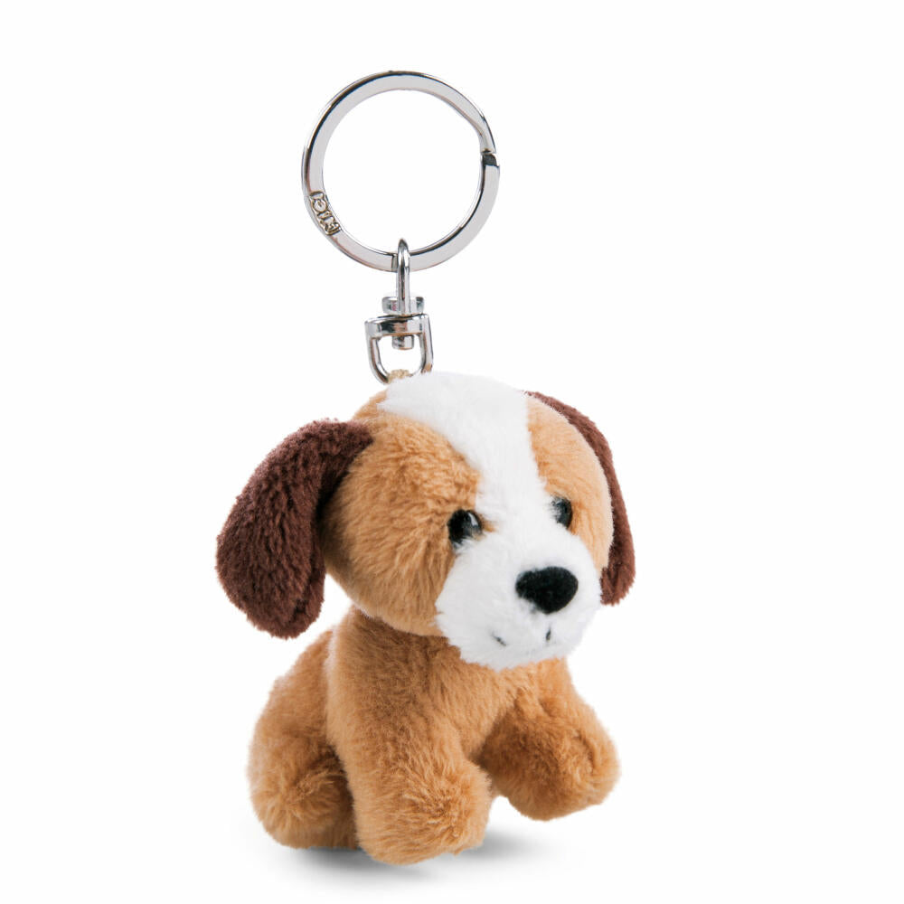NICI Message Friends Hund Ich pass auf dich auf! Schlüsselanhänger, Schlüssel Anhänger, Glücksbringer, 6 cm, 48139