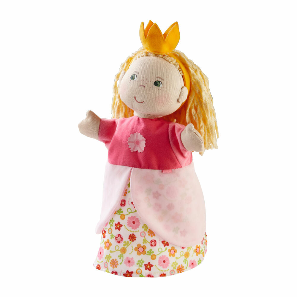 HABA Handpuppe Prinzessin, Plüsch Figur, Plüschfigur, Kuschelfigur, Kasperletheater, Spielzeug, 2179