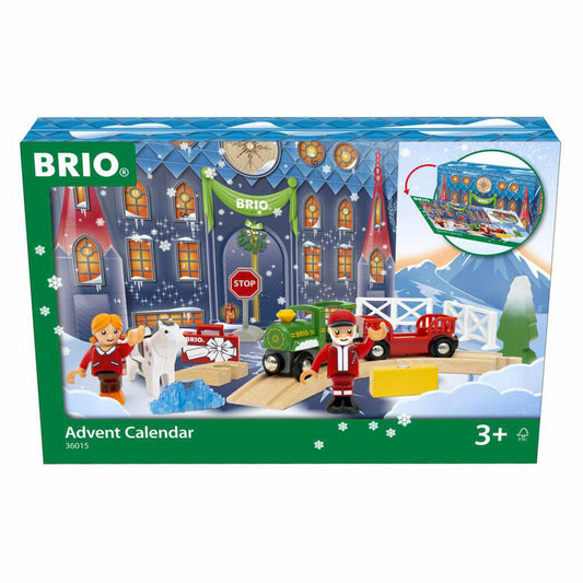 BRIO Adventskalender 2023, Weihnachten, Kalender, Holzeisenbahn, Zubehör, 63601500