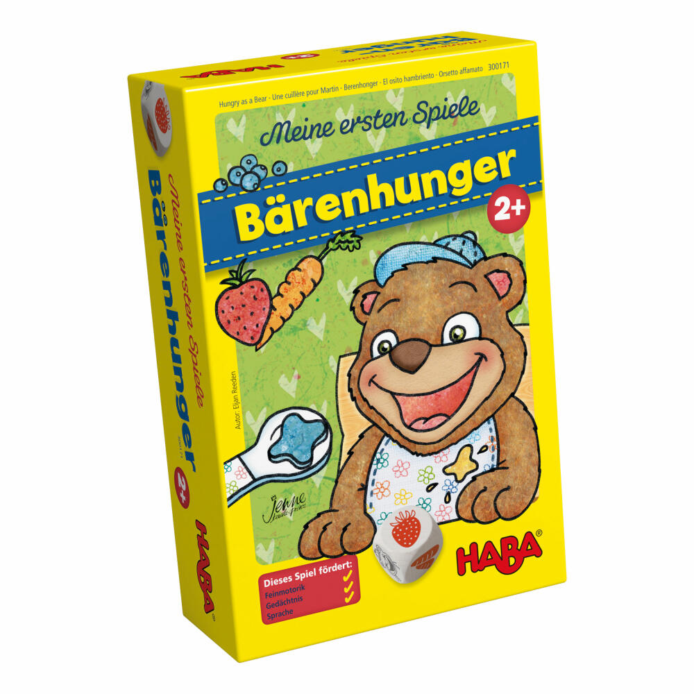 HABA Meine Ersten Spiele Bärenhunger, Geschicklichkeitsspiel, Kinderspiele, Kinder Spiel, 300171