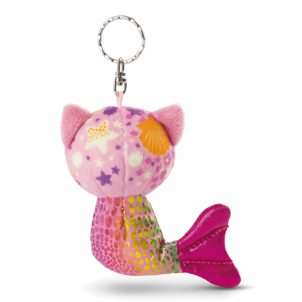 NICI Glubschis Meerjungfrau Katze Aqua-Marie, Schlüsselanhänger, Schlüssel Anhänger, Plüsch, Pink, 11 cm, 46821