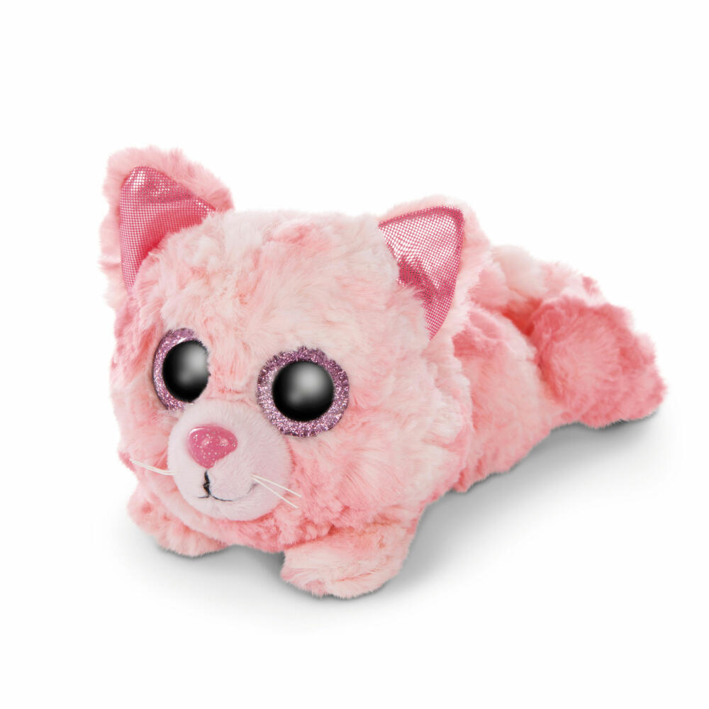 NICI Glubschis Cute Edtion Katze Dreamie, Liegend, Plüschtier, Kuscheltier, Stofftier, Plüsch, Pink, 15 cm, 46921