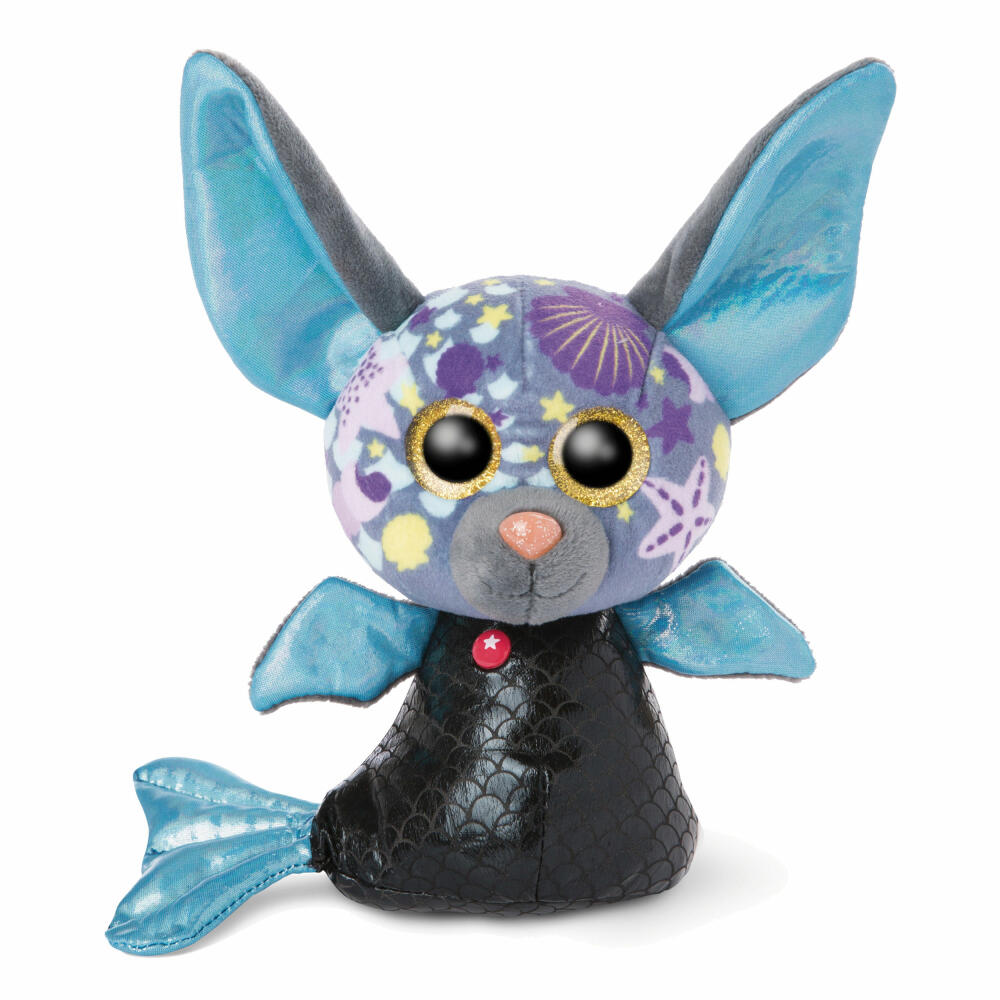 NICI Glubschis Meerjungfrau Fledermaus Laguna-Lu, Kuscheltier, Plüschtier, Stofftier, Plüsch, Blau, 15 cm, 46824