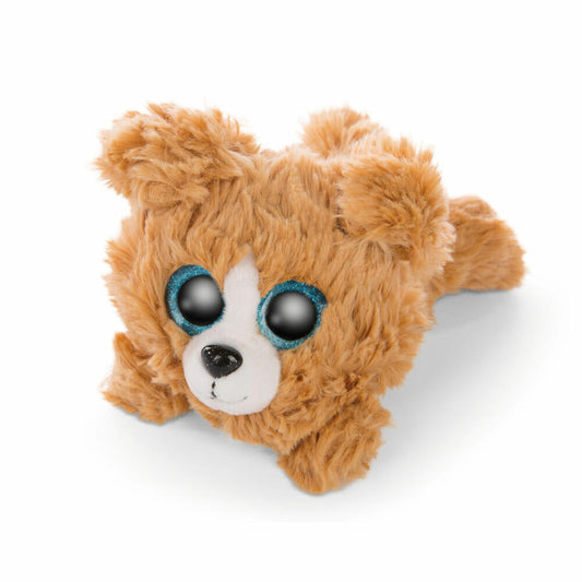 NICI Glubschis Cute Edtion Hund Lollidog, Liegend, Plüschtier, Kuscheltier, Stofftier, Plüsch, Braun, 15 cm, 46923