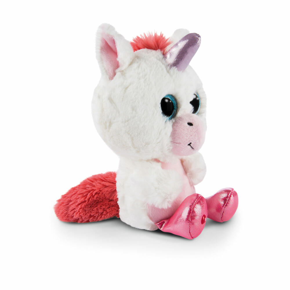 NICI Glubschis Plüschtier Einhorn Milky-Fee, Schlenker, Plüsch, Polyester, Weiß, 25 cm, 45571