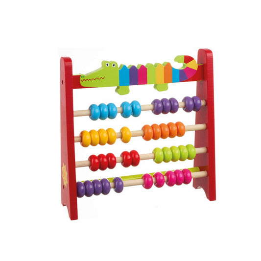 NICI Abakus Krokodil, Lernspielzeug, Spielzeug, Orange Tree Toys, Holz, Bunt, 46027