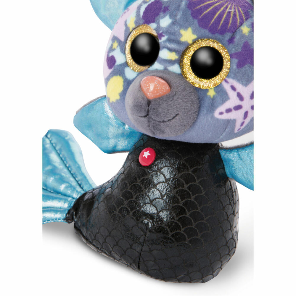 NICI Glubschis Meerjungfrau Fledermaus Laguna-Lu, Kuscheltier, Plüschtier, Stofftier, Plüsch, Blau, 15 cm, 46824