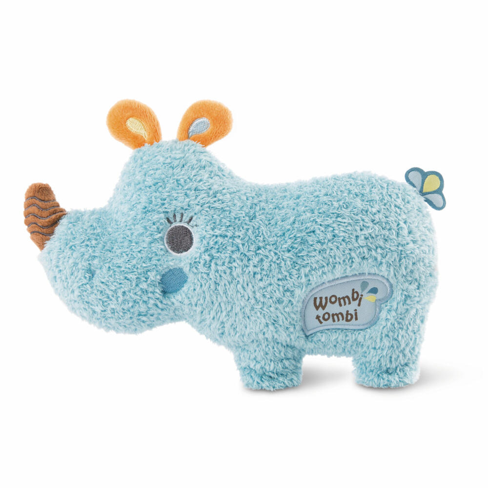 NICI My First Nici Wombi Tombi Schmusetier 2D Nashorn Manuffi, Kuscheltier, Stofftier, 20 cm, 46573