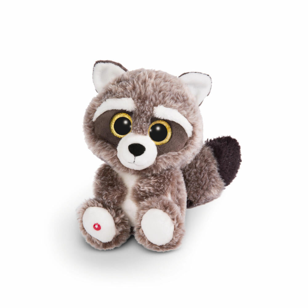 NICI Glubschis Plüschtier Waschbär Clooney, Schlenker, Plüsch, Polyester, Grau, 25 cm, 45569