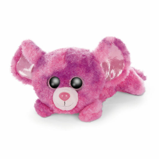 NICI Glubschis Cute Edtion Maus Maisie, Liegend, Plüschtier, Kuscheltier, Stofftier, Plüsch, Pink, 25 cm, 46927