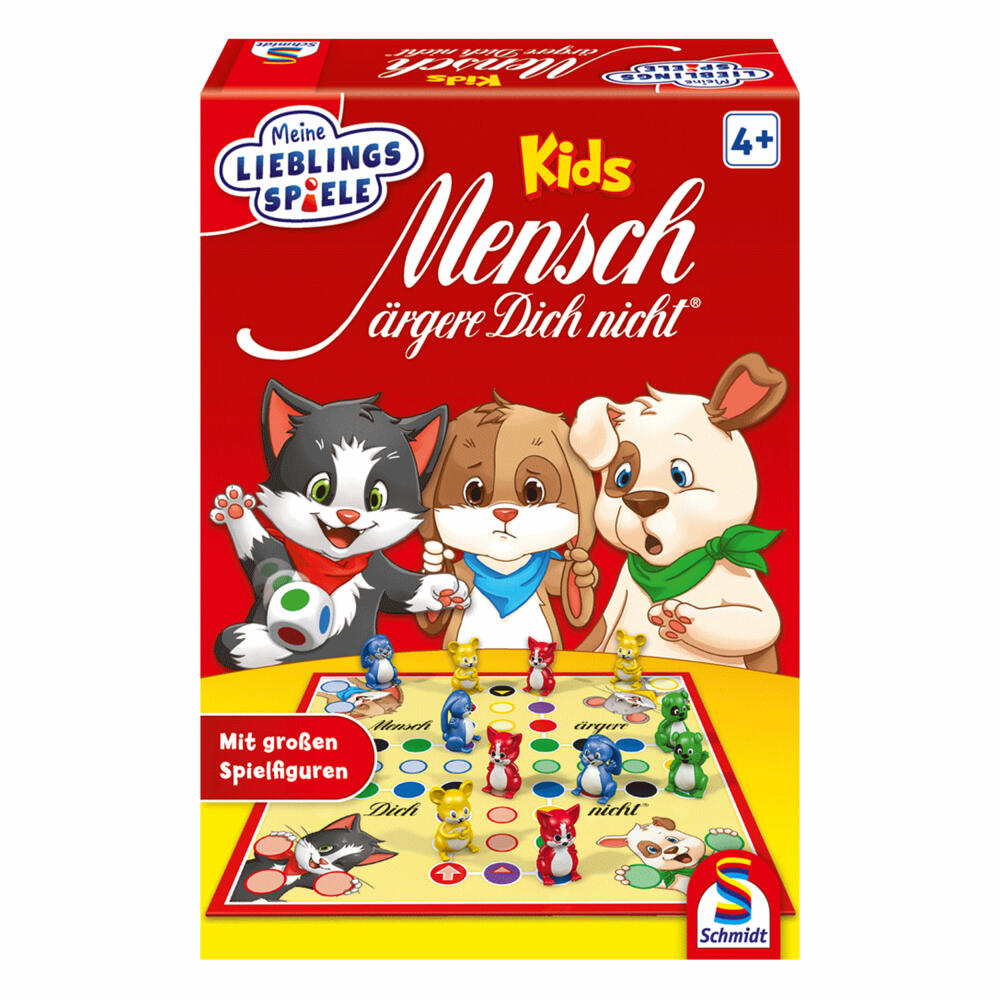 Schmidt Spiele Mensch ärgere Dich nicht Kids, Kinderspiel - Meine Lieblingsspiele, Figurspiel, 2 bis 4 Spieler, 40534