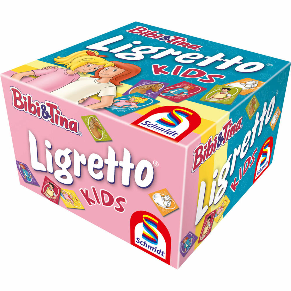 Schmidt Spiele Ligretto Kids Bibi & Tina, Kartenspiel, Karten Spiel, Kinderspiel, Familienspiel, 1412