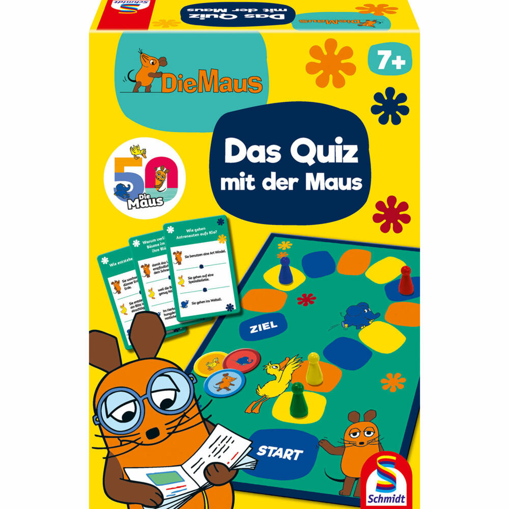 Schmidt Spiele Die Maus Das Quiz mit der Maus, Kinderspiel, Quizspiel, Familienspiel, 40613