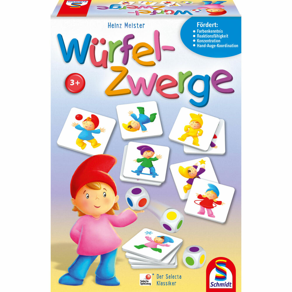 Schmidt Spiele Kinderspiel Würfelzwerge, Würfelspiel, Würfel Spiel, Konzentrationsspiel, Ab 3 Jahre, 40596