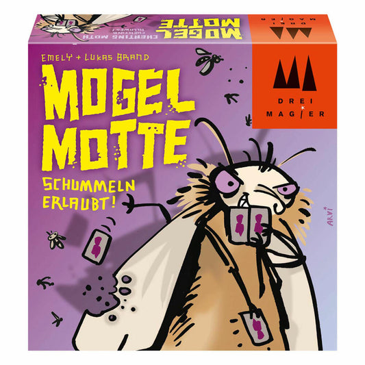 Schmidt Spiele Mogel Motte, Drei Magier Kartenspiel, Spielkarten, Karten, 3 bis 5 Spieler, 40862