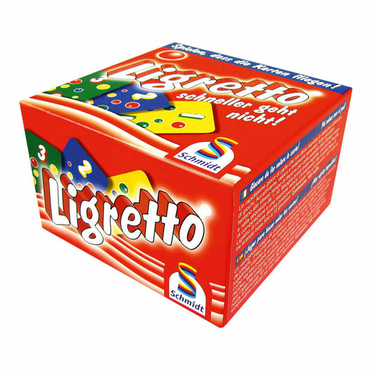 Schmidt Spiele Ligretto, Rot, Familienkartenspiel, Kartenspiel, Karten, 2 bis 4 Spieler, 1301