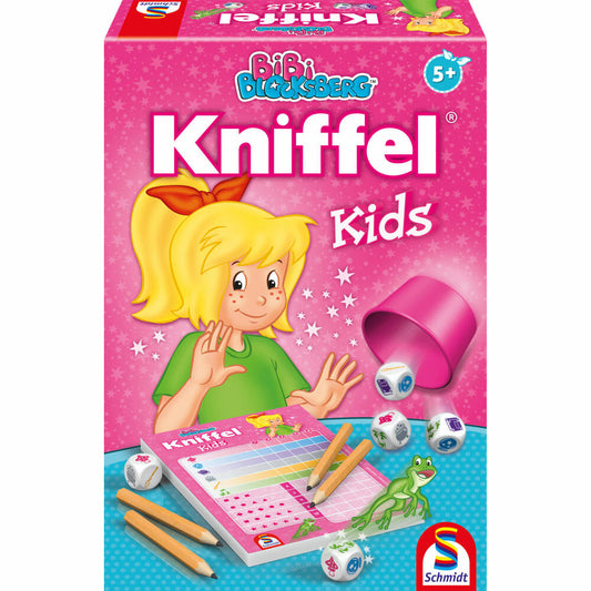 Schmidt Spiele Bibi Blocksberg Kniffel Kids, Würfelspiel, Kinderspiel, ab 5 Jahre, 40641
