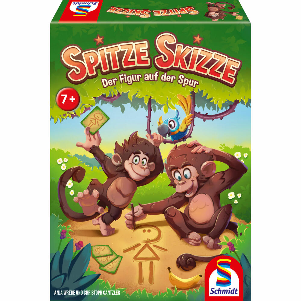 Schmidt Spiele Spitze Skizze, Kooperatives Kinderspiel, Zeichenspiel, Rätselspiel, Kinder Spiel, ab 7 Jahre, 40642