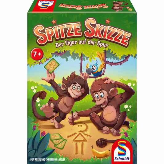 Schmidt Spiele Spitze Skizze, Kooperatives Kinderspiel, Zeichenspiel, Rätselspiel, Kinder Spiel, ab 7 Jahre, 40642