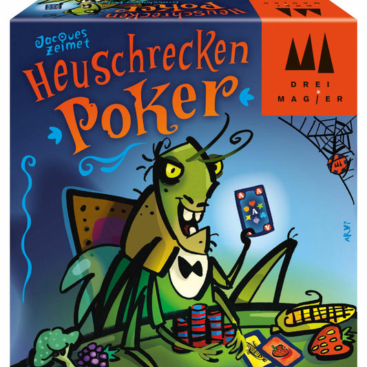 Schmidt Spiele Drei Magier Heuschrecken Poker, Kartenspiel, Familienspiel, Gesellschaftsspiel, 40893