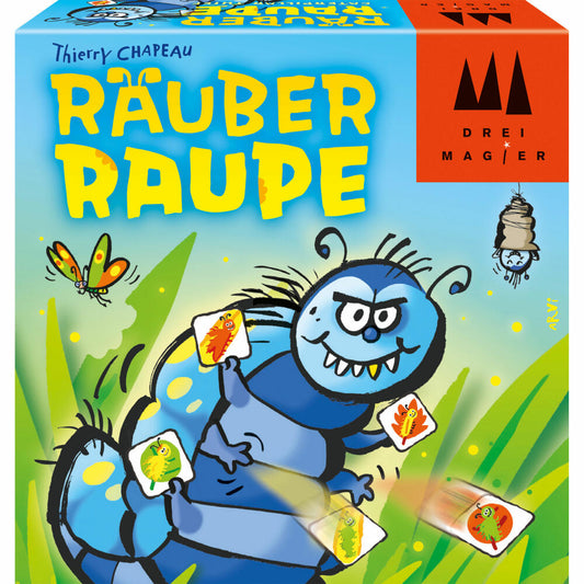 Schmidt Spiele Drei Magier Kartenspiel Räuber Raupe, Kinderspiel, Karten Spiel, Reaktionsspiel, Ab 7 Jahre, 40886