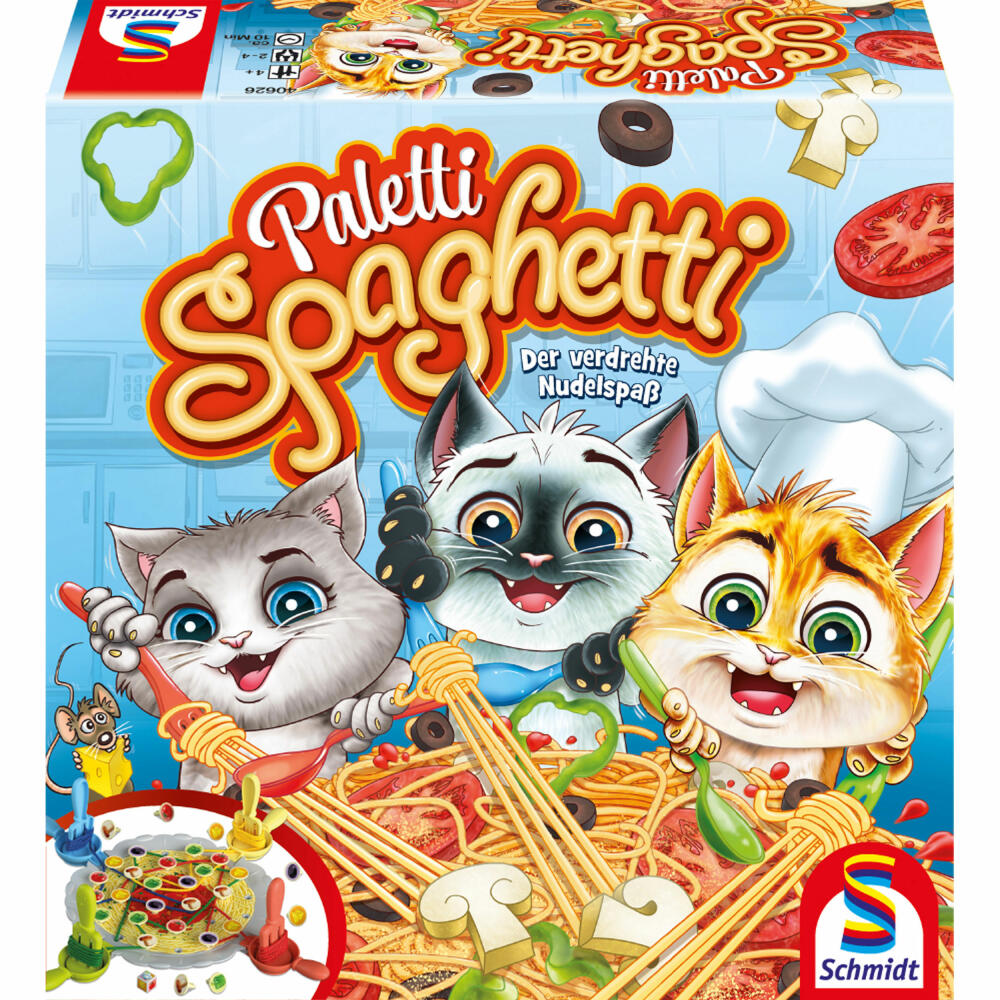 Schmidt Spiele Paletti Spaghetti, Kinderspiel, Familienspiel, Aktionspiel, Reaktionsspiel, 40626