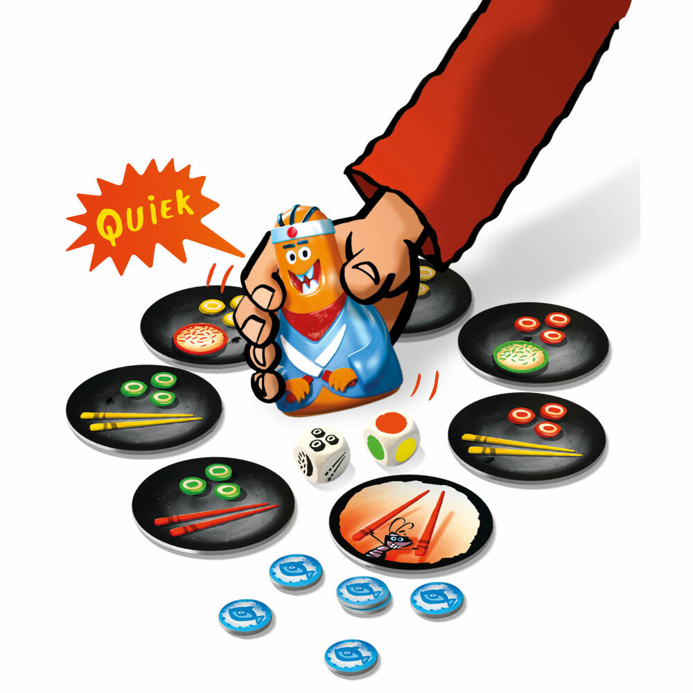 Schmidt Spiele Drei Magier Kartenspiel Kakerlaken Sushi, Kinderspiel, Reaktionsspiel, Kinder Spiel, Ab 8 Jahre, 40885