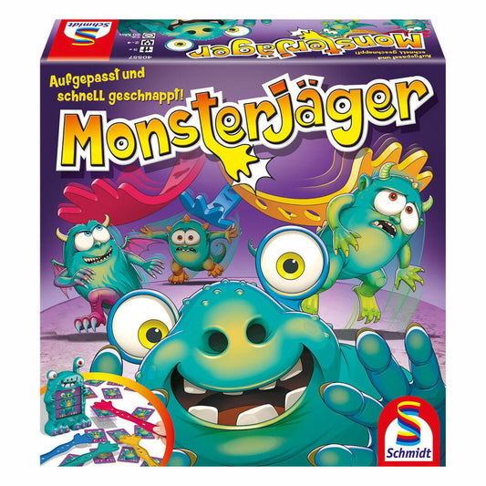 Schmidt Spiele Monsterjäger, Reaktionsspiel, Gesellschaftsspiel, 2-4 Spieler, Spiel, 40557