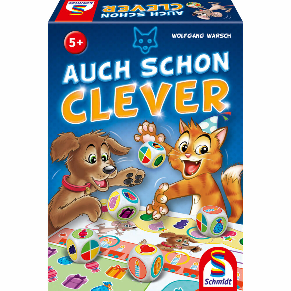 Schmidt Spiele Auch schon Clever, Kinderspiel, Gesellschaftsspiel, Würfelspiel, 40625