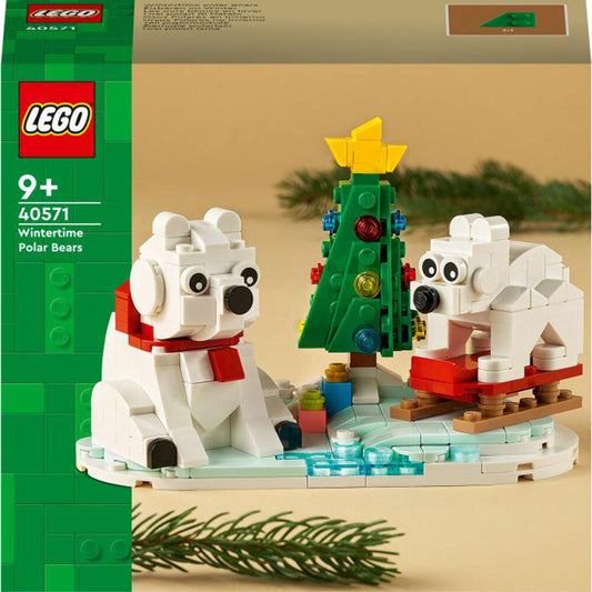 LEGO Iconic Eisbären im Winter, 312-tlg., Legosteine, Bausteine, Bauset, Konstruktionsset, ab 9 Jahren, 40571