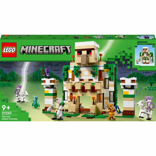 LEGO Minecraft Die Eisengolem-Festung, 868-tlg., Legosteine, Bausteine, Bauset, Konstruktionsset, ab 9 Jahren, 21250