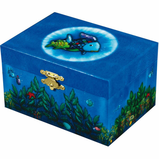 Trousselier Spieldose Regenbogenfisch Blau