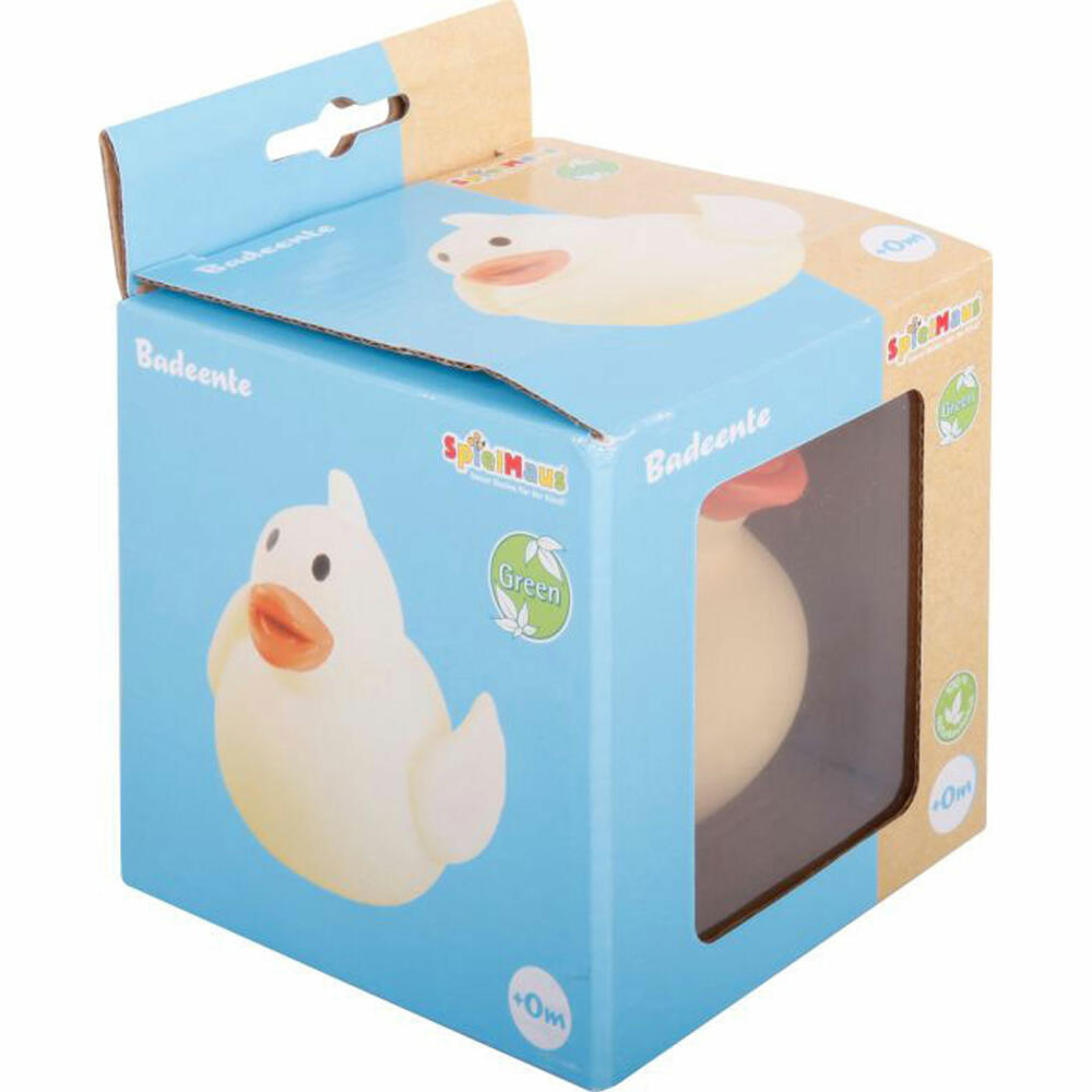 SpielMaus Baby Kautschuk Badeente 9,7x10x9,7 cm