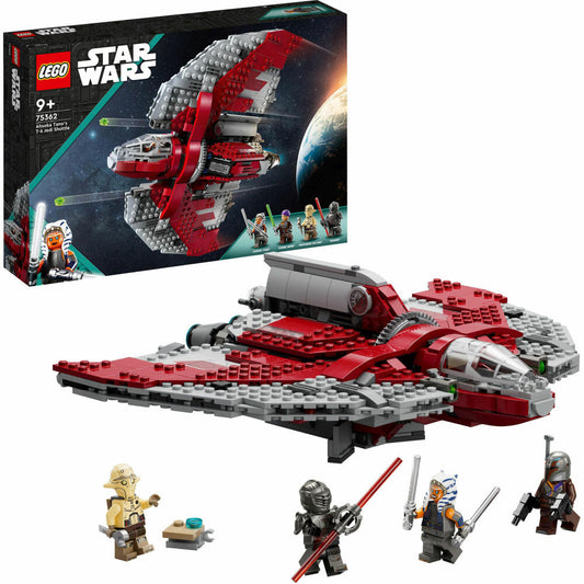 LEGO Star Wars Ahsoka Tanos T-6 Jedi Shuttle, 601-tlg., Legosteine, Bausteine, Bauset, Konstruktionsset, ab 9 Jahren, 75362