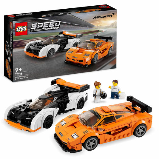 LEGO Speed McLaren Solus GT & McLaren F1 LM, 581-tlg., Auto, Bauset, Konstruktionsset, Bausteine, Spielzeug, ab 9 Jahre, 76918