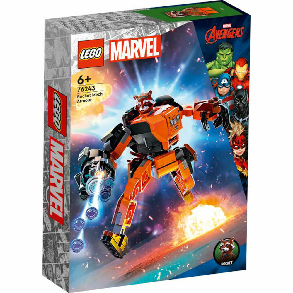 LEGO Super Heroes Rocket Mech, 98-tlg., Bauset, Konstruktionsset, Bausteine, Spielzeug, ab 6 Jahre, 76243