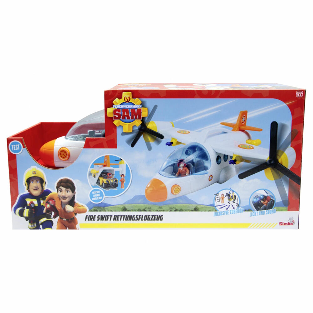 Simba Sam Fire Swift Rettungsflugzeug, Spielzeugflugzeug, Feuerwehr, Flugzeug, Spielzeug, 109252615