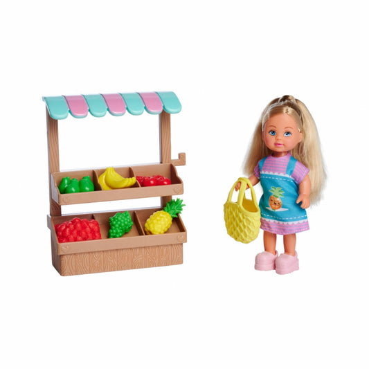 Simba Evi LOVE Fruit Stand, Puppe, Modepuppe, Ankleidepuppe, Verkaufsstand, Spielzeug, 105733563