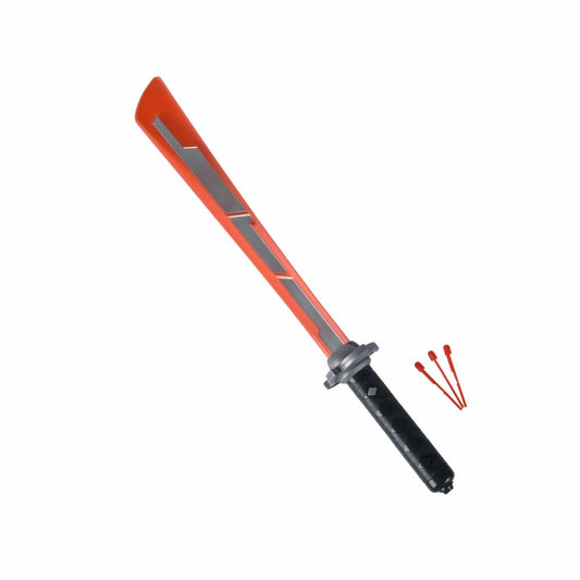 Simba Next Ninja Schwert, Lichtschwert, Spielzeugschwert, mit Schussfunktion, Rot, 108042586