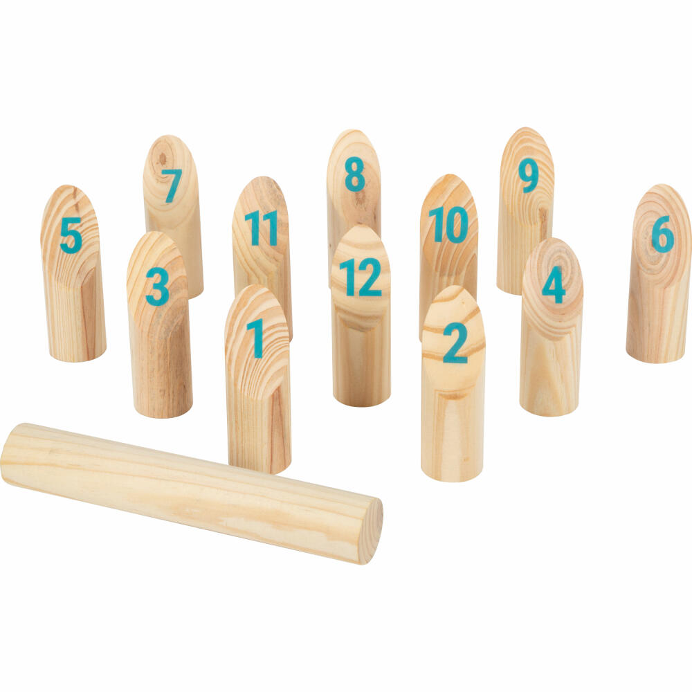 Legler Small Foot Wikingerspiel Kubb mit Zahlen Active, Wurfspiel, ab 5 Jahren, 12402