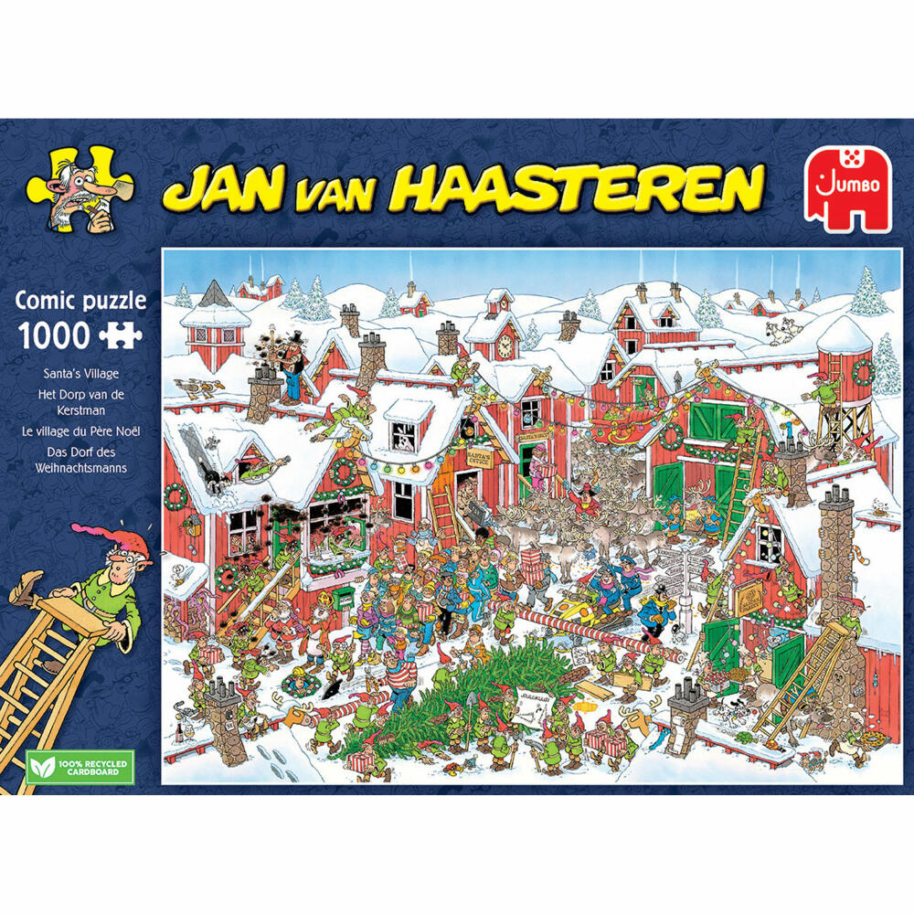 Jumbo Spiele Jan van Haasteren - Santas Village, Puzzle, Erwachsenenpuzzle, Puzzlespiel, 1000 Teile, 20075