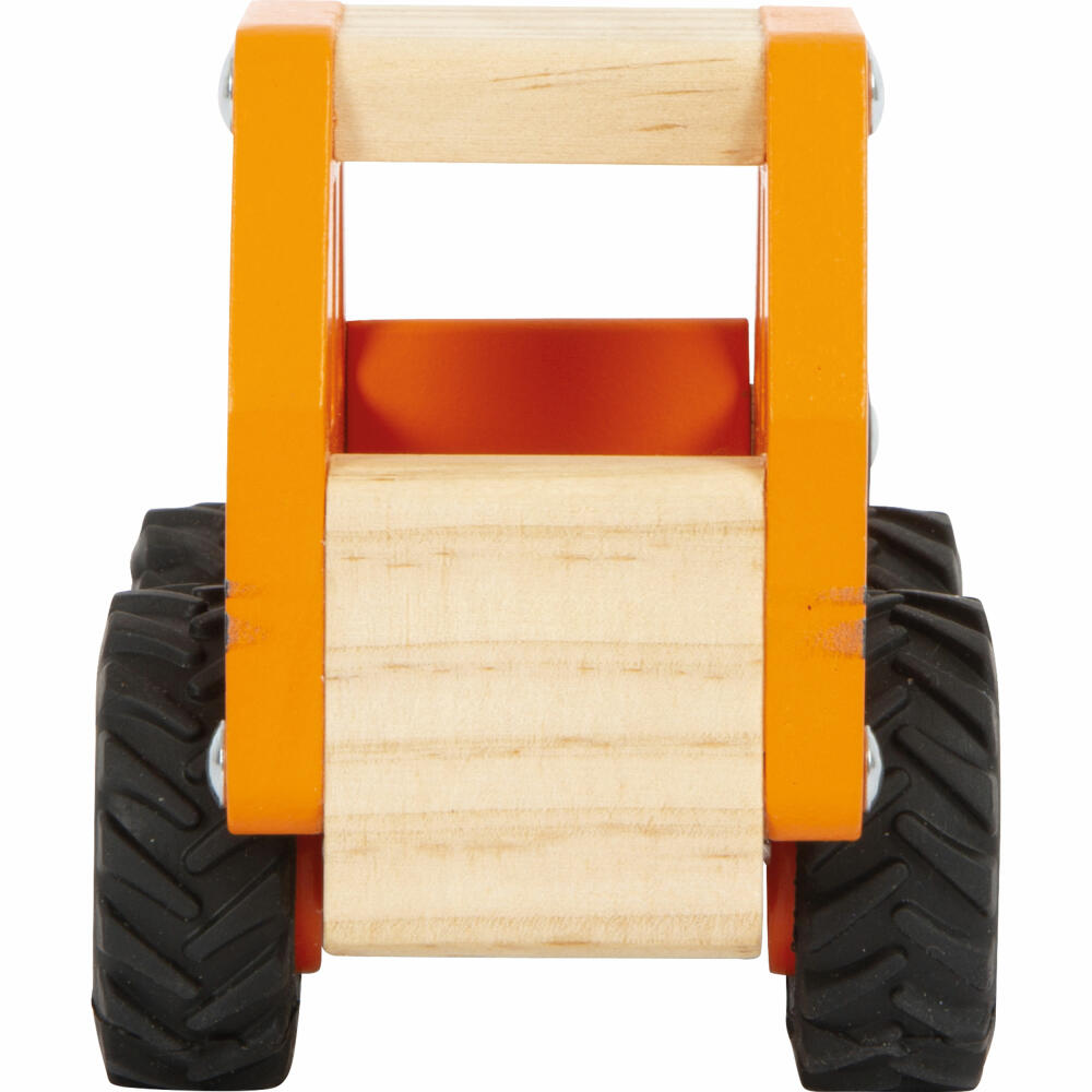 Legler Small Foot Bagger, Spielzeugauto, Holzauto, 18 cm, ab 18 Monaten, 12447